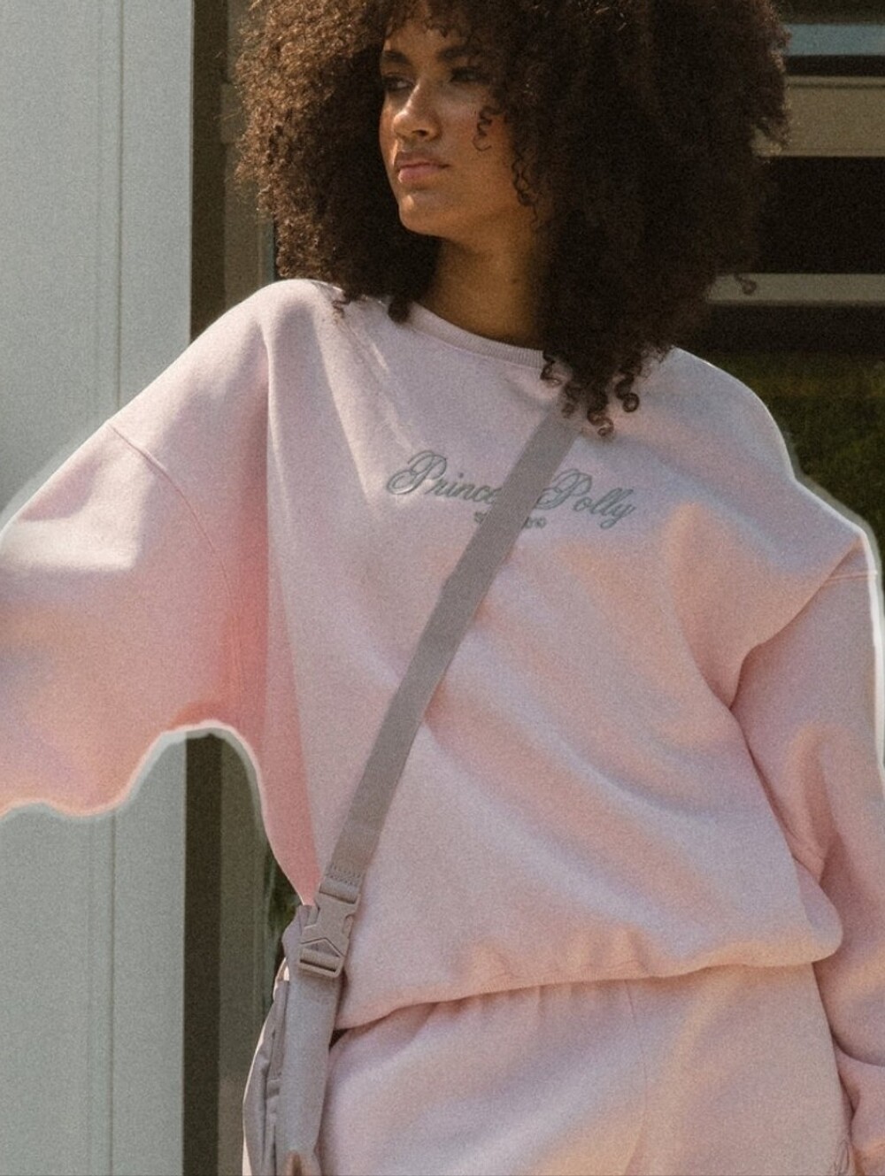 Princess Polly Light Pink Sweatshirt & Joggers Set NWOT - Picture 2 of 16